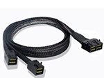 HD Mini SAS SFF-8643 8i转2SFF-8643 4i 内部效劳器高速线
